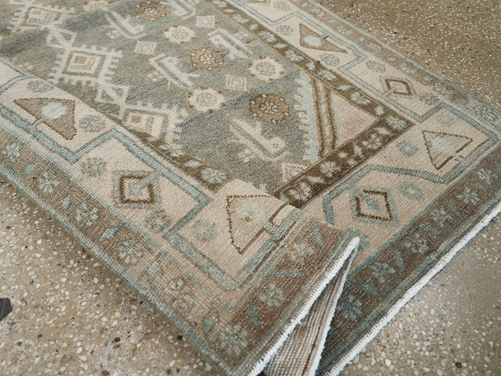 Vintage Persian Malayer Throw Rug, No.32819 - Gss