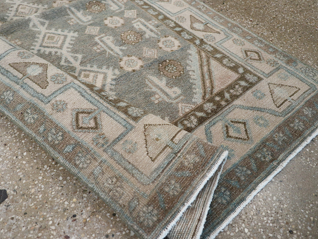 Vintage Persian Malayer Throw Rug, No.32819 - Gss