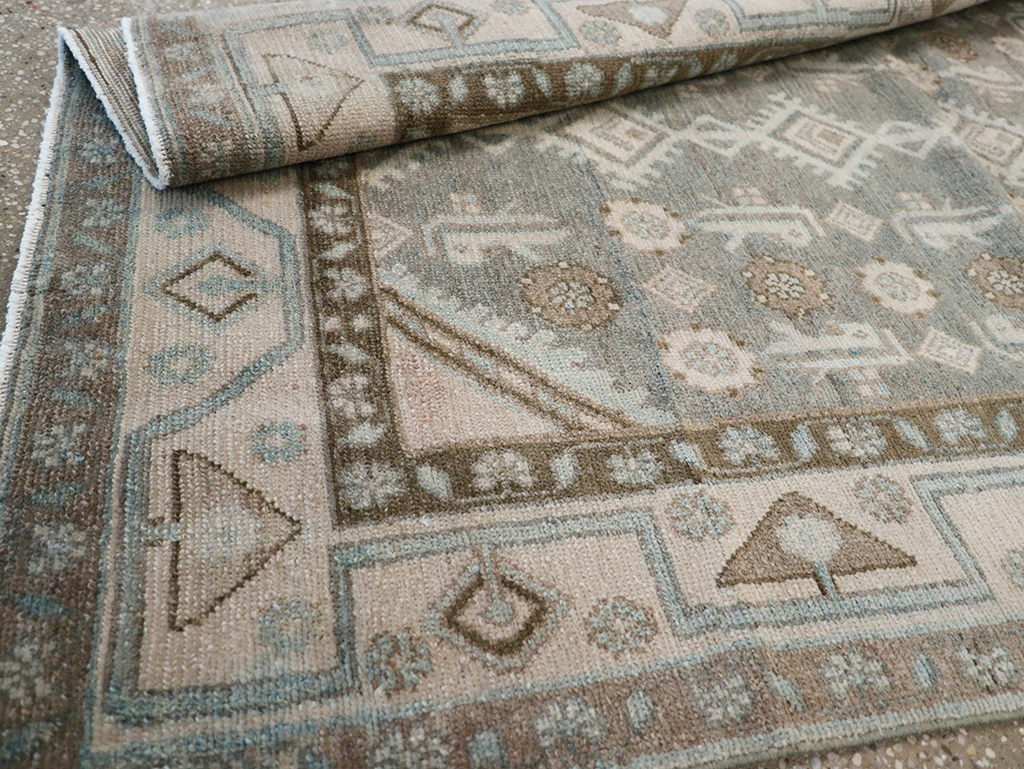 Vintage Persian Malayer Throw Rug, No.32819 - Gss