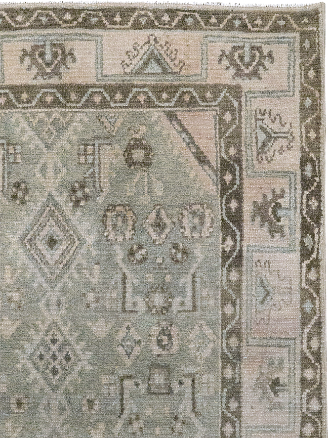 Vintage Persian Malayer Throw Rug, No.32820 - Gss