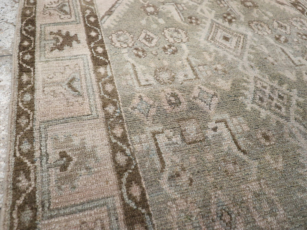 Vintage Persian Malayer Throw Rug, No.32820 - Gss