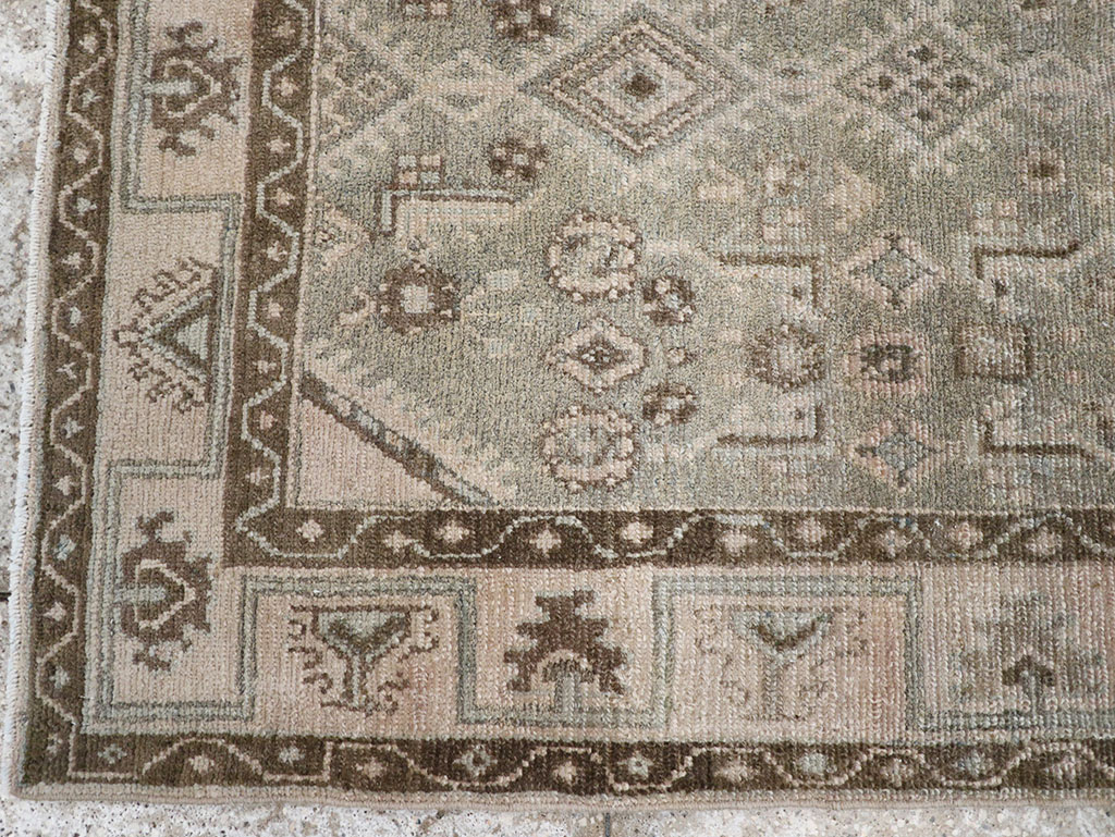 Vintage Persian Malayer Throw Rug, No.32820 - Gss