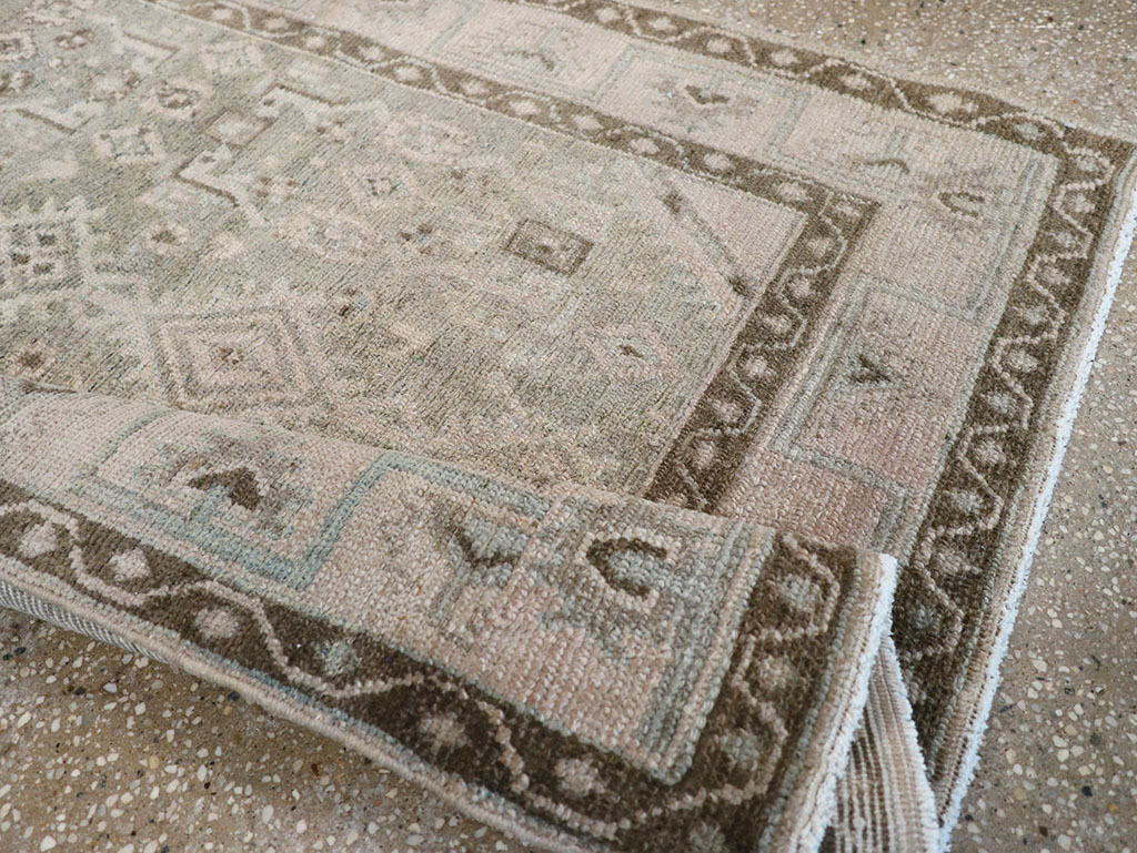 Vintage Persian Malayer Throw Rug, No.32820 - Gss