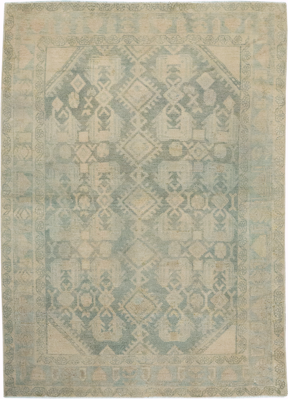 Vintage Persian Malayer Throw Rug, No.32821 - Gss