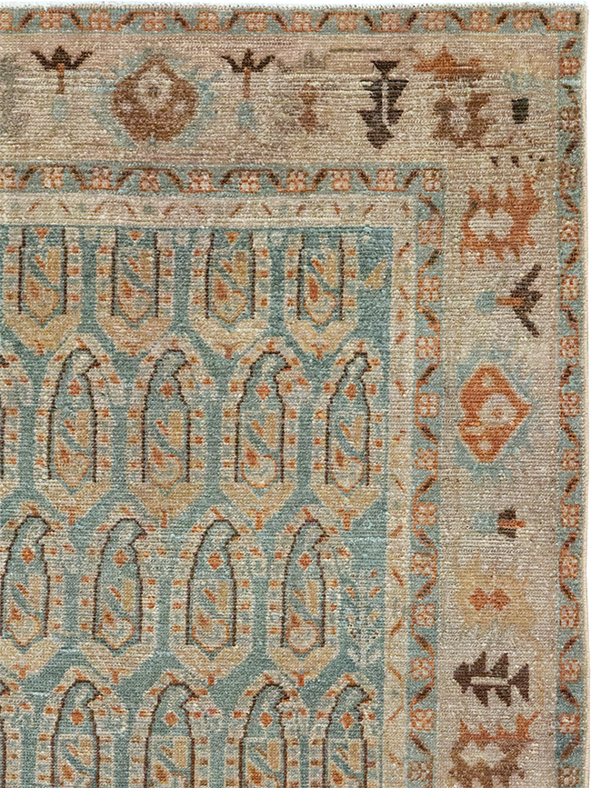 Vintage Persian Malayer Throw Rug, No.32822 - Gss