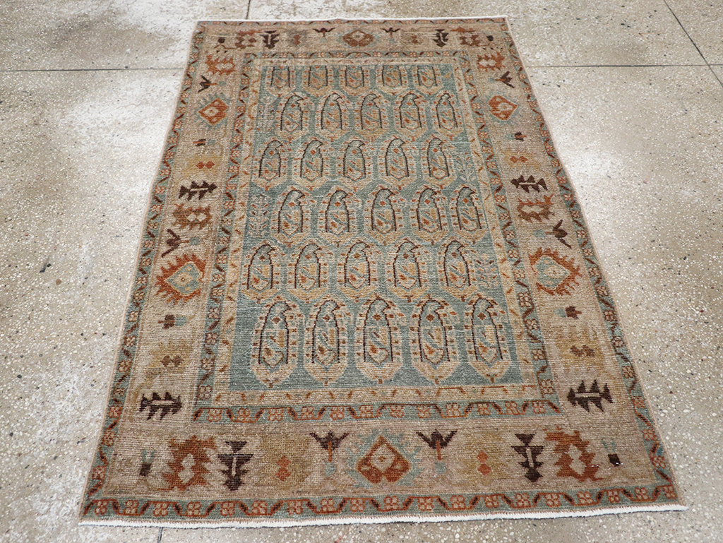 Vintage Persian Malayer Throw Rug, No.32822 - Gss