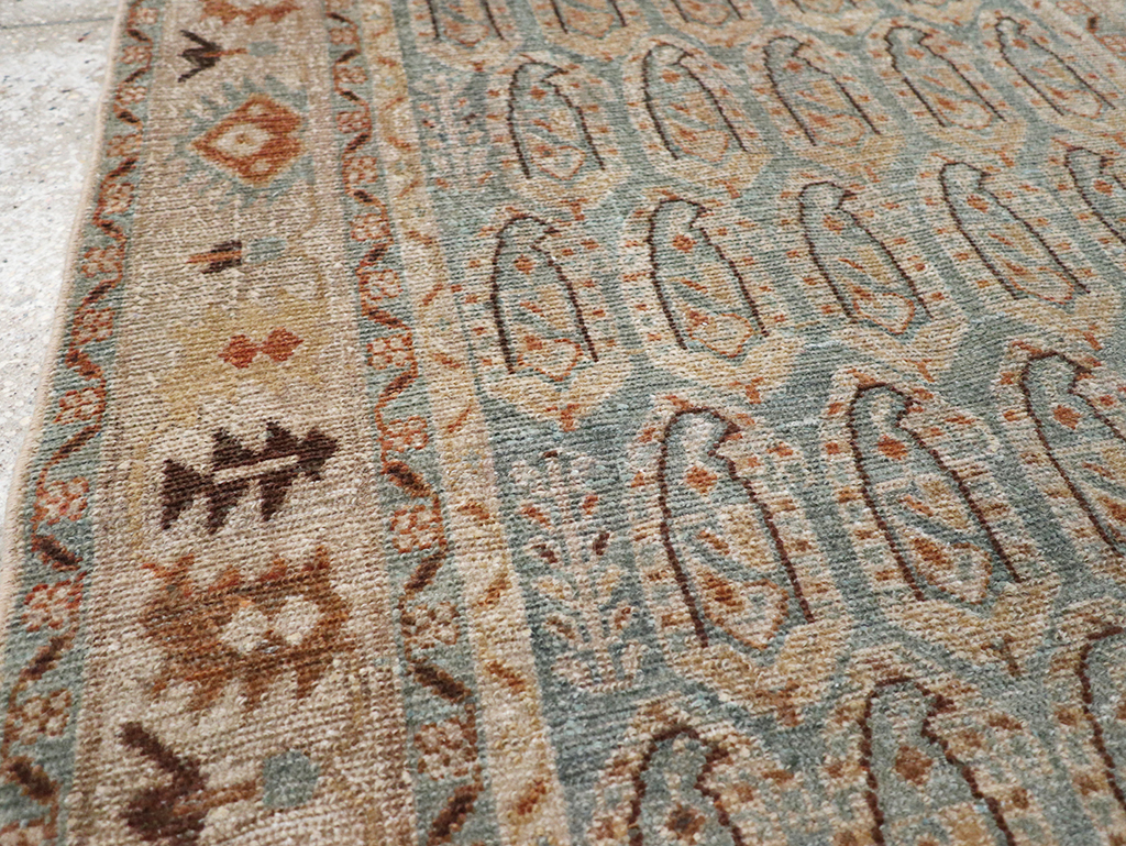 Vintage Persian Malayer Throw Rug, No.32822 - Gss