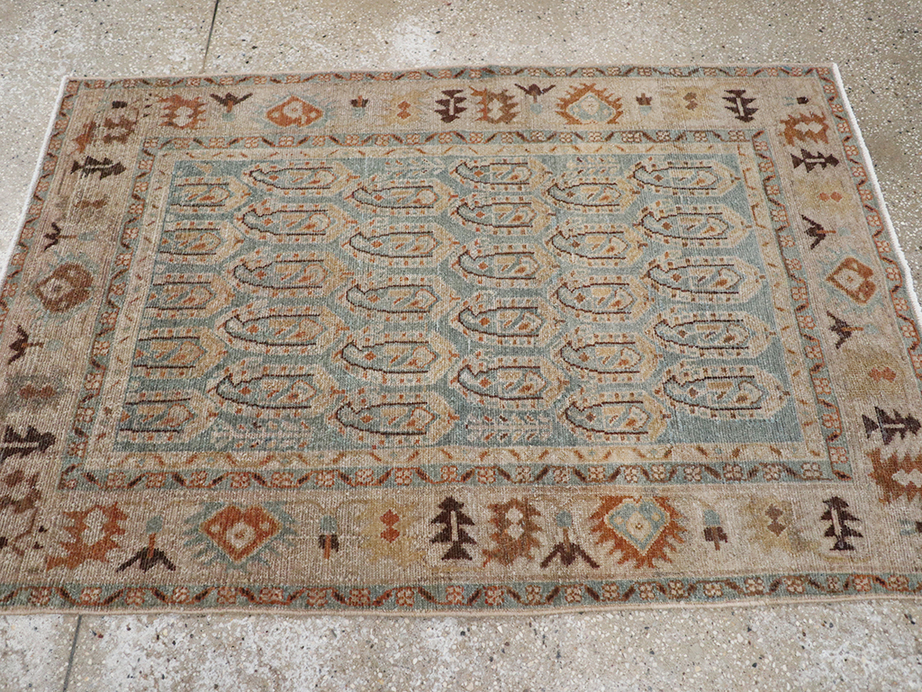 Vintage Persian Malayer Throw Rug, No.32822 - Gss
