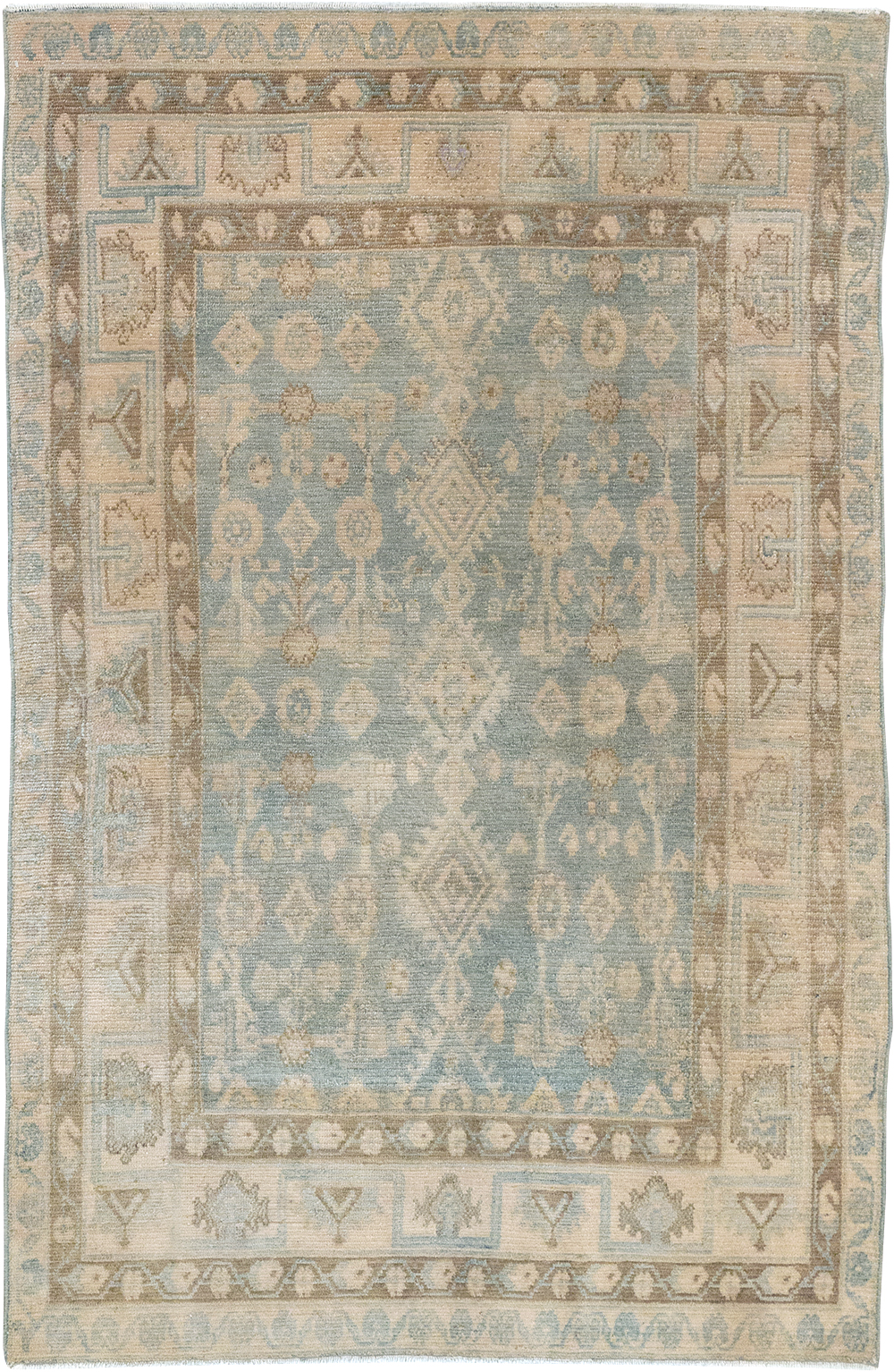 Vintage Persian Malayer Throw Rug, No.32823 - Gss