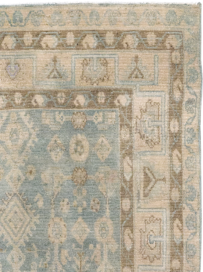 Vintage Persian Malayer Throw Rug, No.32823 - Gss