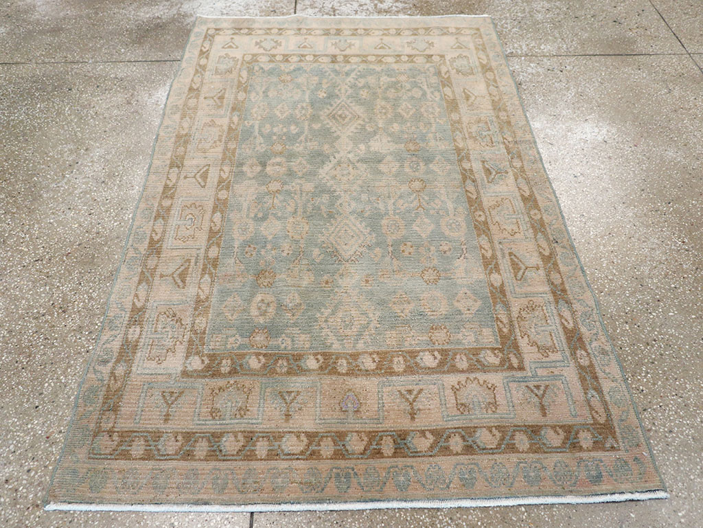 Vintage Persian Malayer Throw Rug, No.32823 - Gss