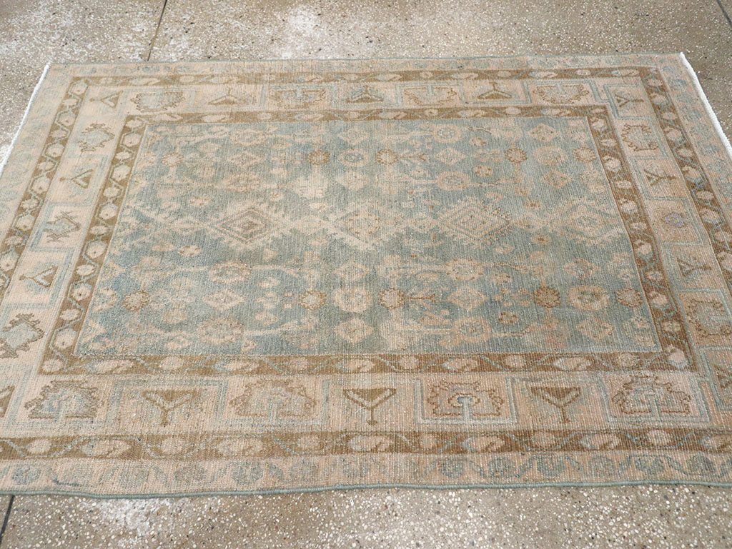 Vintage Persian Malayer Throw Rug, No.32823 - Gss