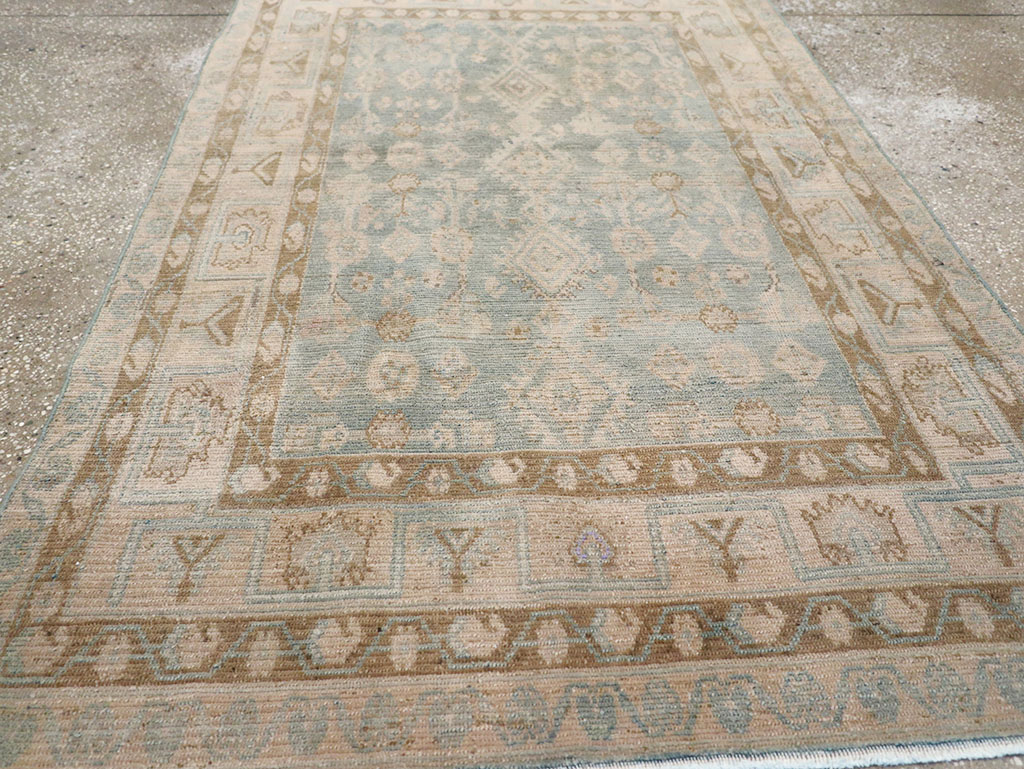 Vintage Persian Malayer Throw Rug, No.32823 - Gss