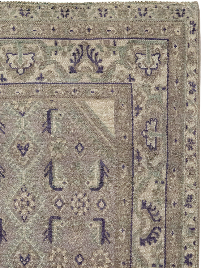 Vintage Persian Malayer Throw Rug, No.32824 - Gss