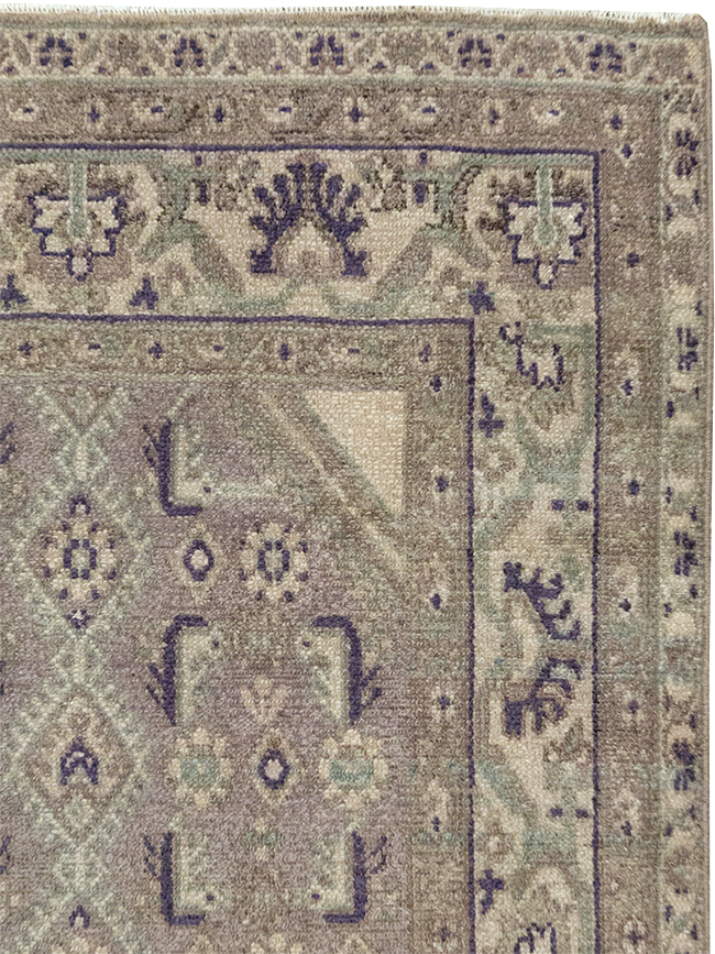 Vintage Persian Malayer Throw Rug, No.32824 - Gss