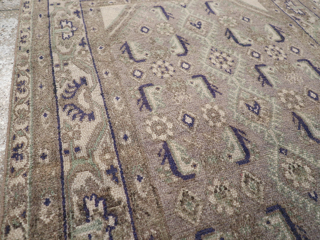 Vintage Persian Malayer Throw Rug, No.32824 - Gss