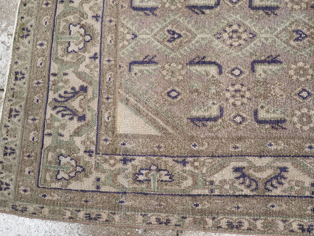 Vintage Persian Malayer Throw Rug, No.32824 - Gss