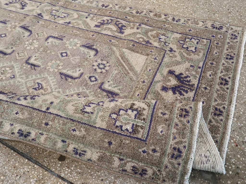 Vintage Persian Malayer Throw Rug, No.32824 - Gss