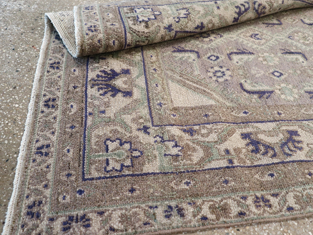 Vintage Persian Malayer Throw Rug, No.32824 - Gss