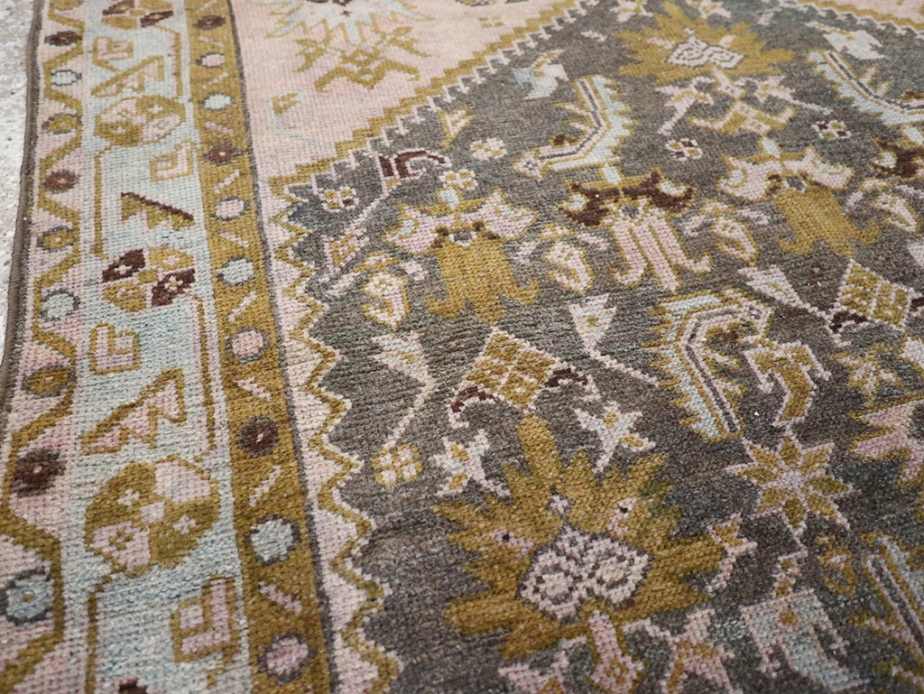 Vintage Persian Malayer Throw Rug, No.32825 - Gss