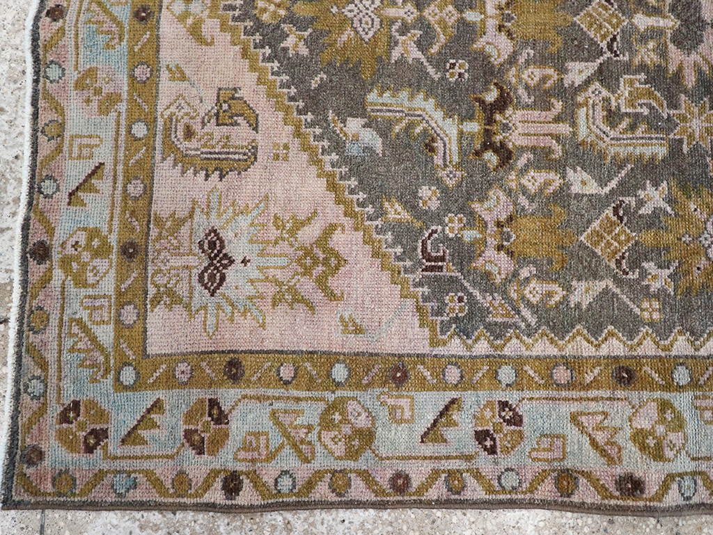 Vintage Persian Malayer Throw Rug, No.32825 - Gss