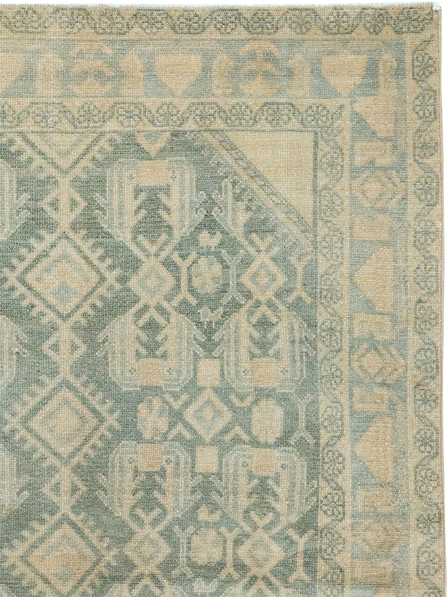 Vintage Persian Malayer Throw Rug, No.32826 - Gss