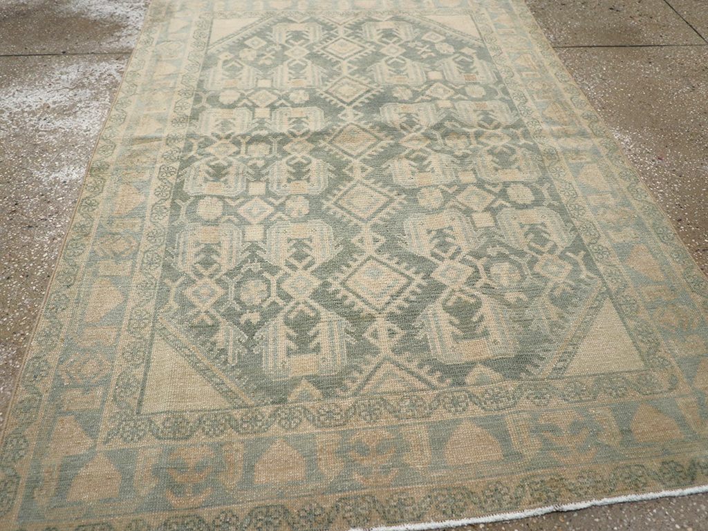 Vintage Persian Malayer Throw Rug, No.32826 - Gss