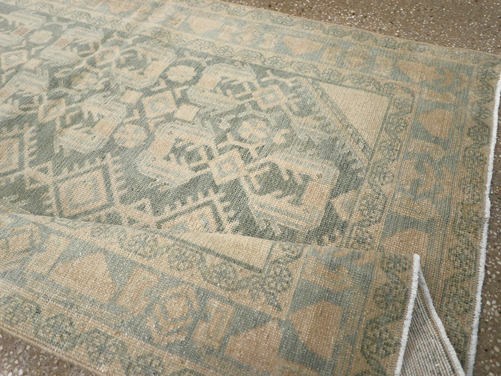 Vintage Persian Malayer Throw Rug, No.32826 - Gss