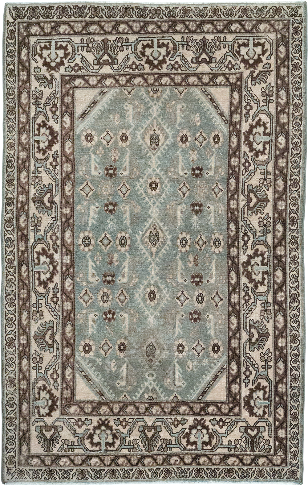 Vintage Persian Malayer Throw Rug, No.32827 - Gss