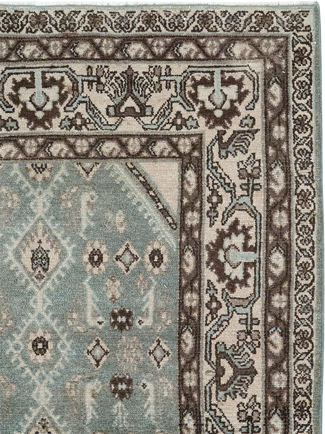 Vintage Persian Malayer Throw Rug, No.32827 - Gss