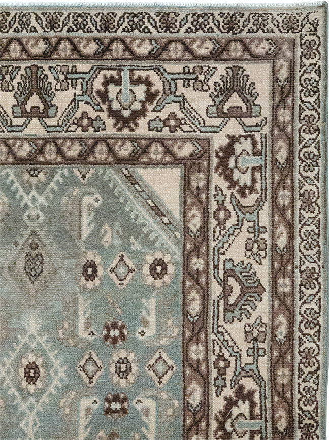 Vintage Persian Malayer Throw Rug, No.32827 - Gss