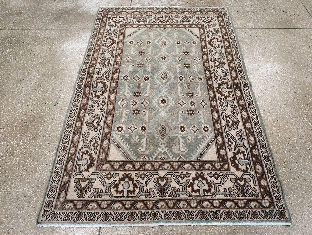 Vintage Persian Malayer Throw Rug, No.32827 - Gss