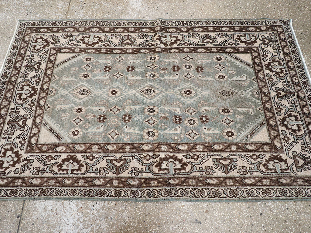 Vintage Persian Malayer Throw Rug, No.32827 - Gss