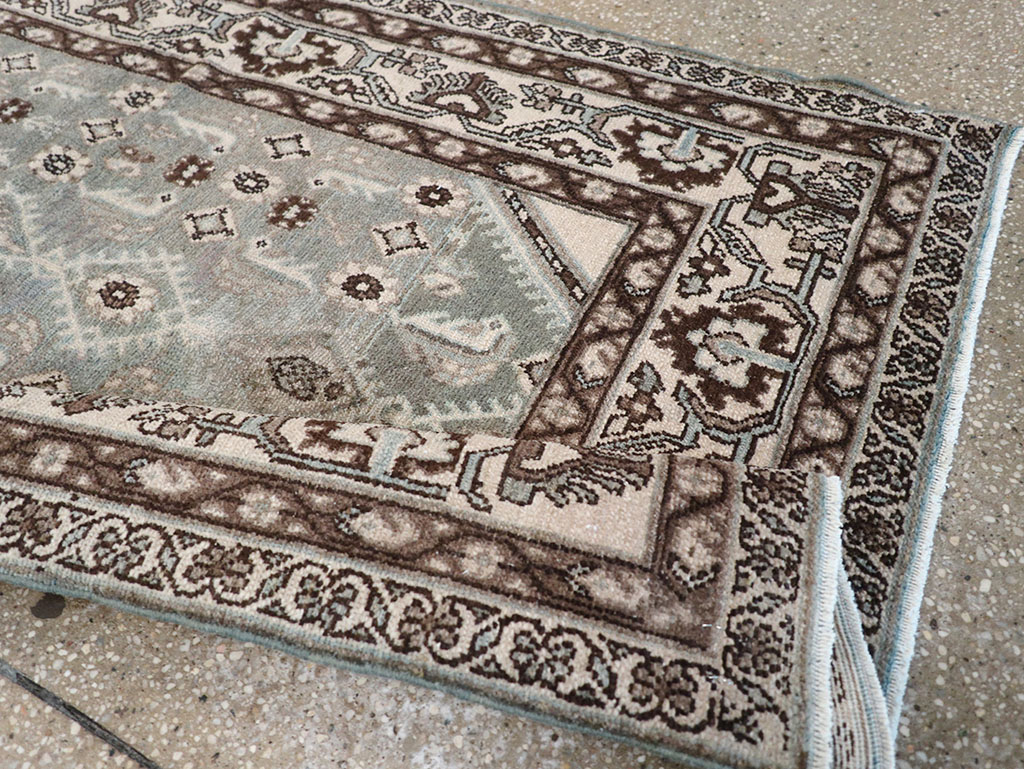 Vintage Persian Malayer Throw Rug, No.32827 - Gss