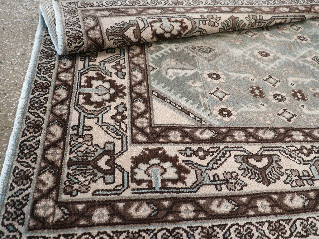 Vintage Persian Malayer Throw Rug, No.32827 - Gss
