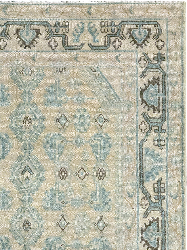 Vintage Persian Malayer Throw Rug, No.32828 - Gss