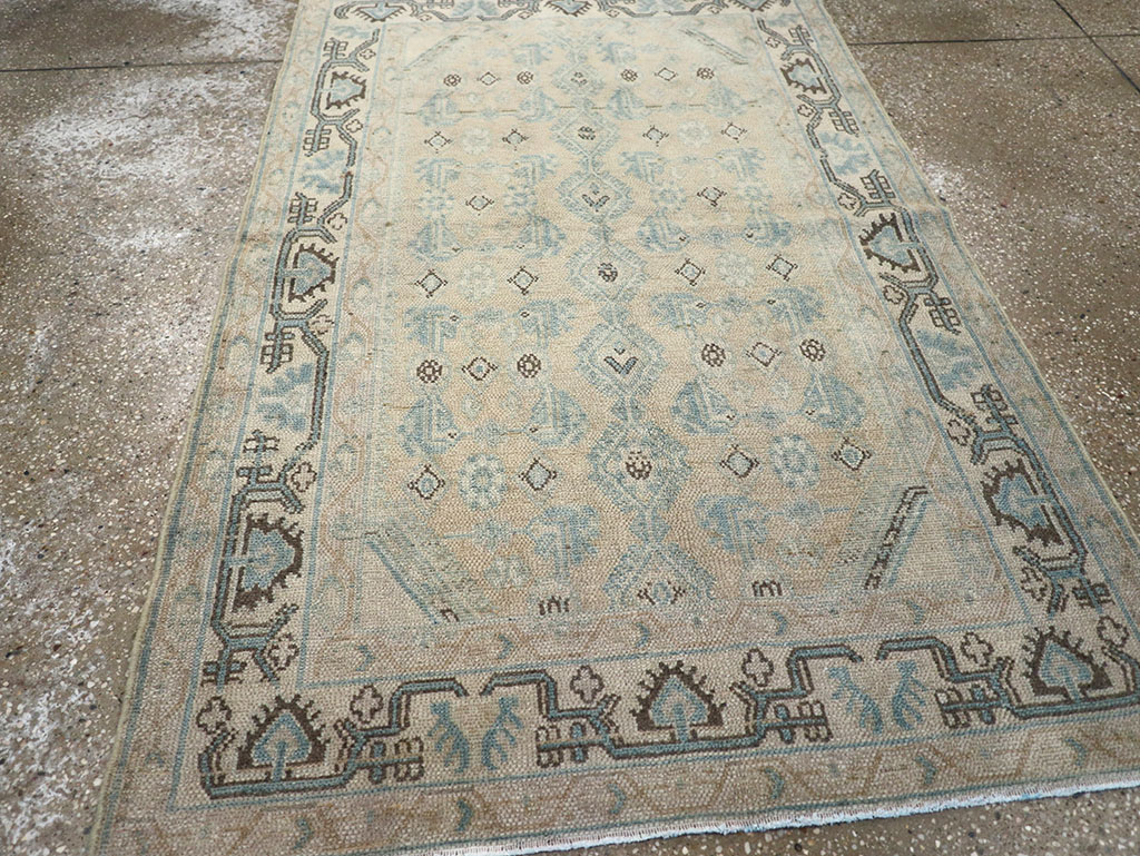 Vintage Persian Malayer Throw Rug, No.32828 - Gss