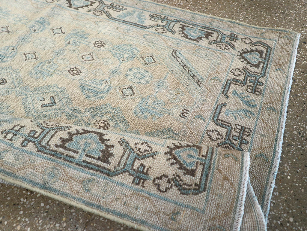 Vintage Persian Malayer Throw Rug, No.32828 - Gss