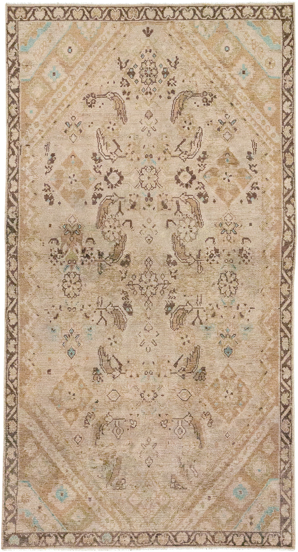 Vintage Persian Malayer Accent Rug, No.32829 - Gss