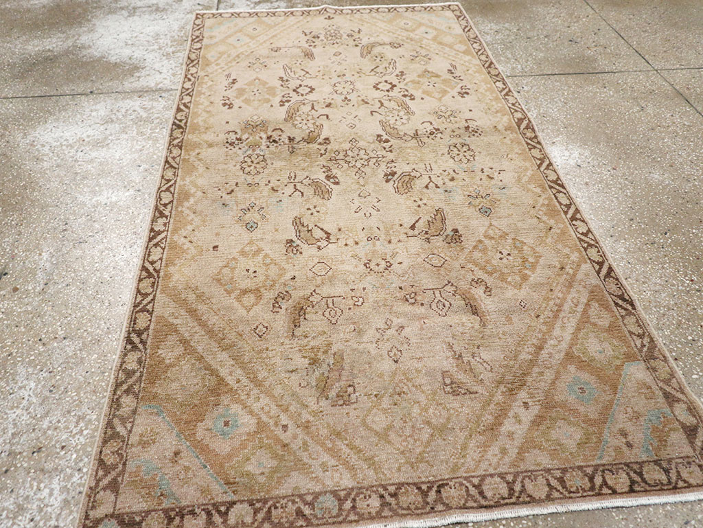 Vintage Persian Malayer Accent Rug, No.32829 - Gss