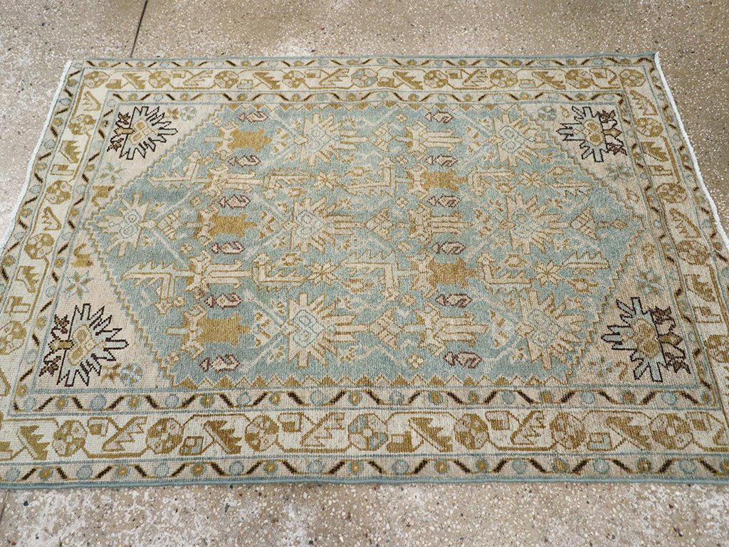 Vintage Persian Malayer Throw Rug, No.32830 - Gss