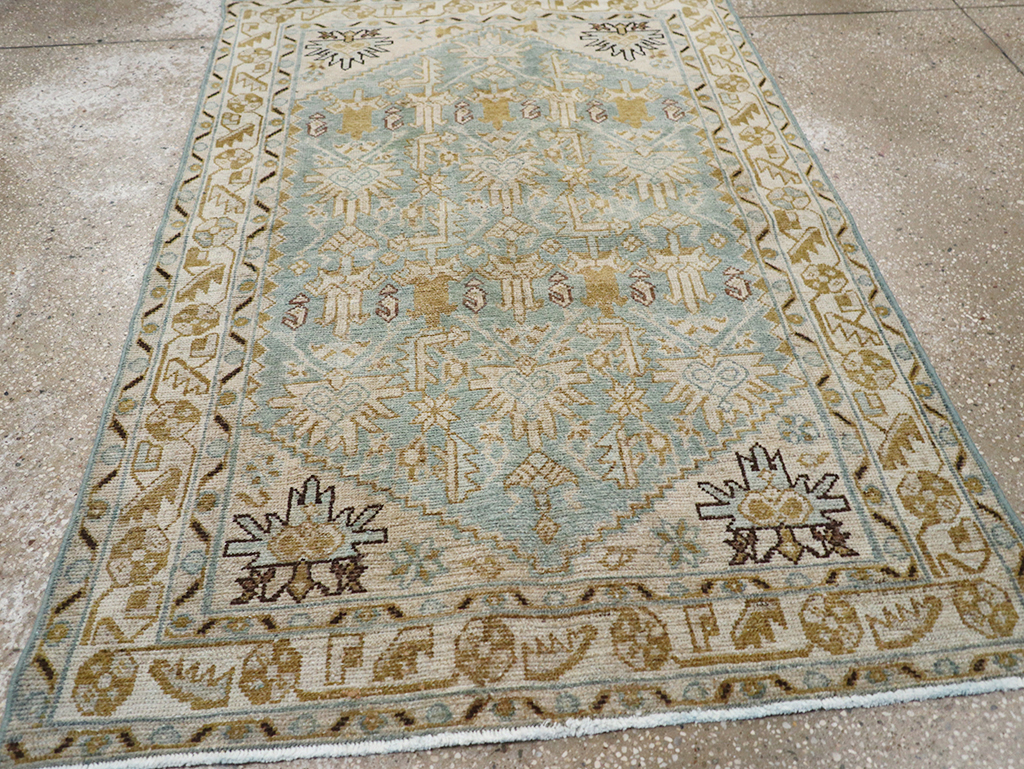 Vintage Persian Malayer Throw Rug, No.32830 - Gss