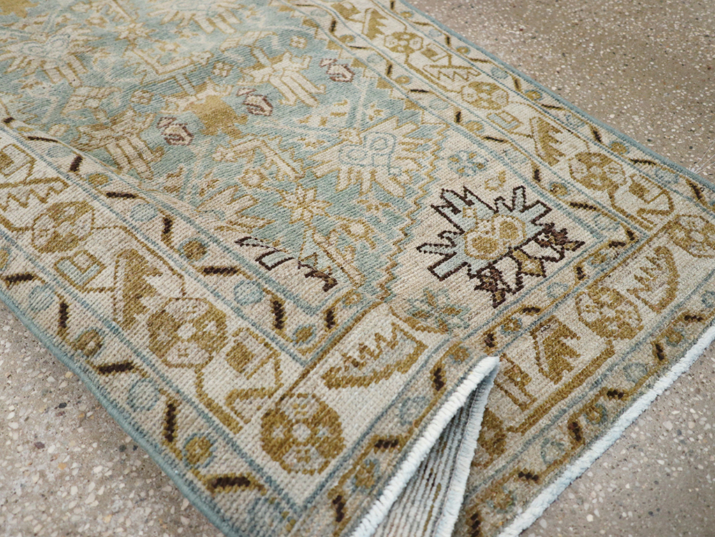 Vintage Persian Malayer Throw Rug, No.32830 - Gss