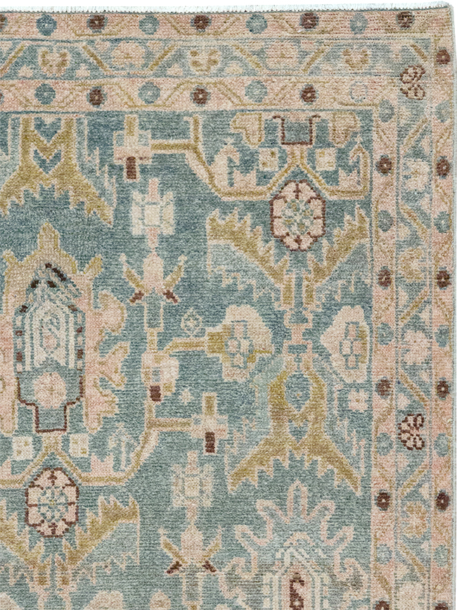 Vintage Persian Malayer Throw Rug, No.32831 - Gss