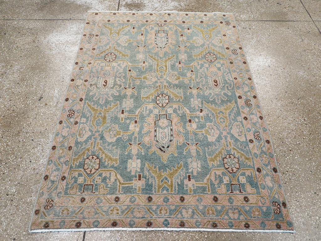 Vintage Persian Malayer Throw Rug, No.32831 - Gss