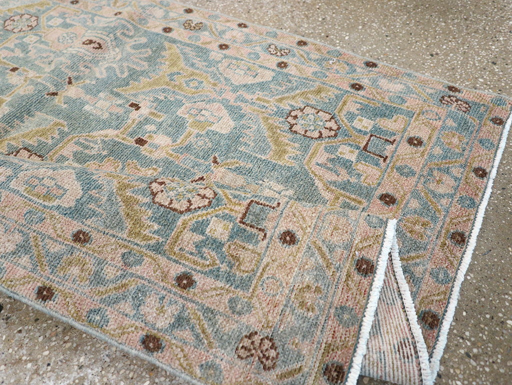 Vintage Persian Malayer Throw Rug, No.32831 - Gss