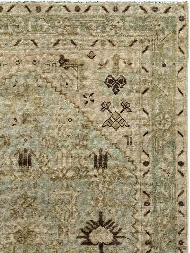 Vintage Persian Malayer Throw Rug, No.32832 - Gss