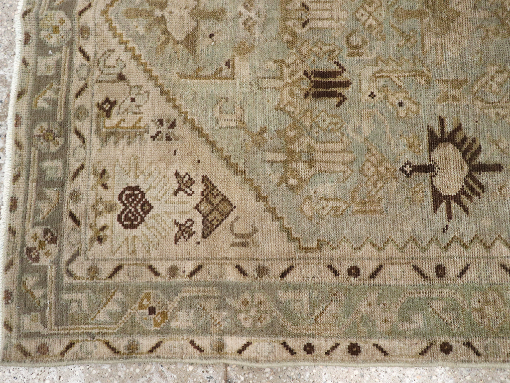 Vintage Persian Malayer Throw Rug, No.32832 - Gss