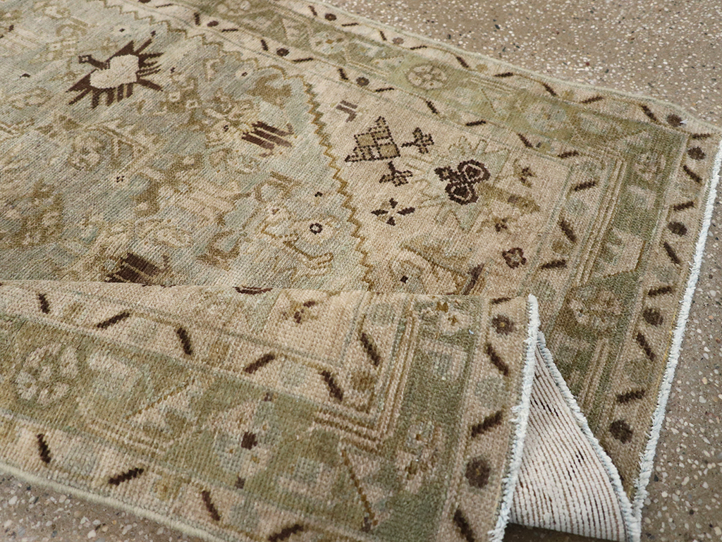 Vintage Persian Malayer Throw Rug, No.32832 - Gss
