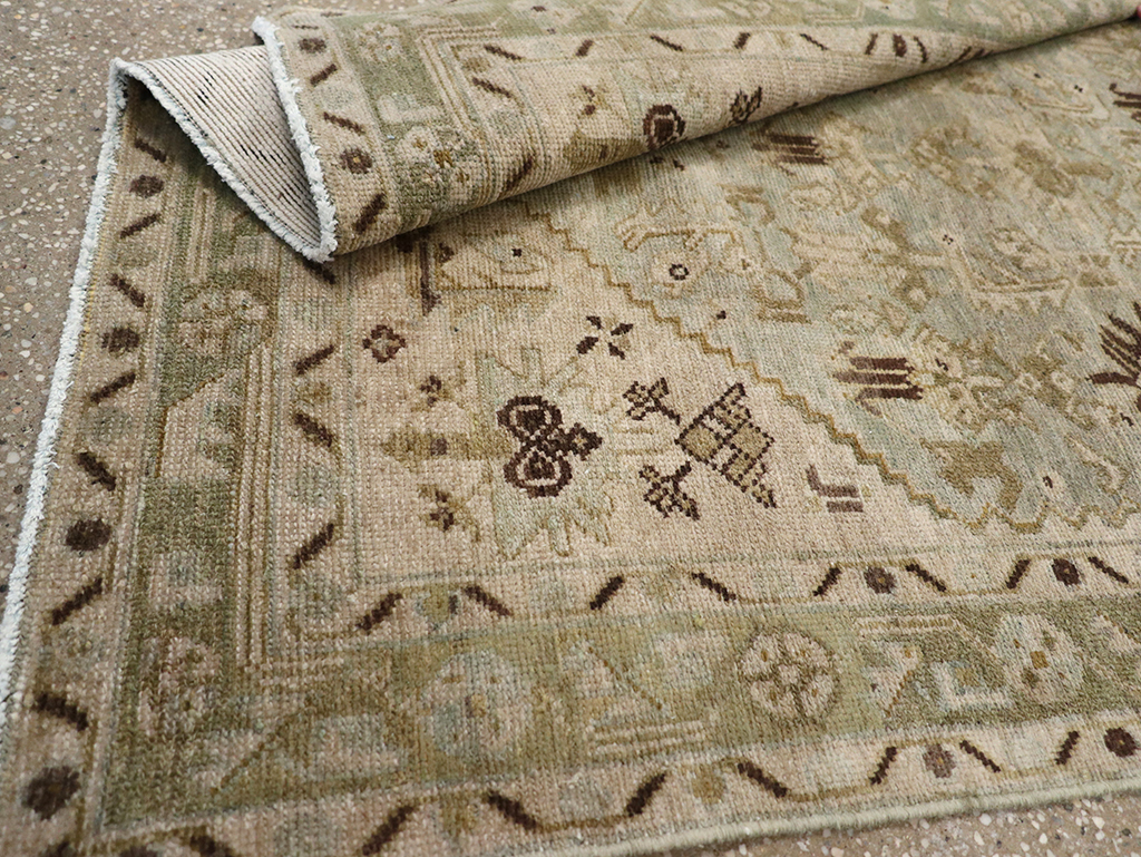 Vintage Persian Malayer Throw Rug, No.32832 - Gss